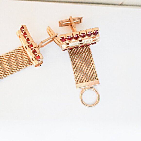 Retro Crystal Cufflinks - Picture 2 of 2